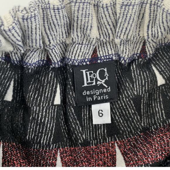 Leoca Paris Patterned Suspender Skirt Size 6 - Picture 8 of 10